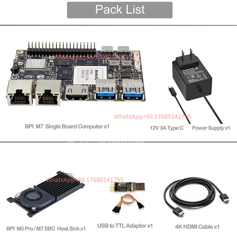 Komputer Papan Tunggal RK3588  - Banana Pi Bpi M7 Rk3588 ulasan dan harga