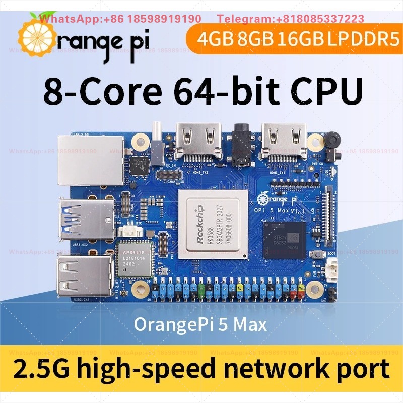 Orange Pi 5 Max 8GB / 16GB RAM - Orange Pi 5 Max Rk3588 ulasan dan harga